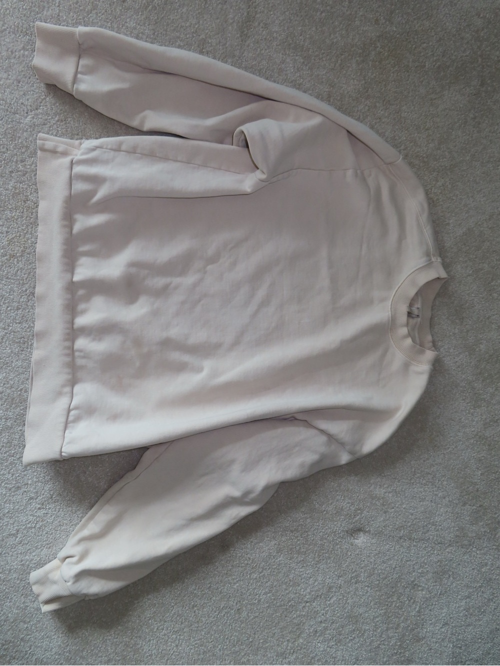 SKIMS Crewneck Sweater in Pale Beige